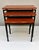 Modern Nesting Tables in Teak and Black Iron by Cees Braakman for Pastoe, 1950s, Set of 3 For Sale - Image 3 of 13