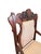 Antique Victorian Carved Wood Armchair With Striped Silk Upholstery For Sale - Image 9 of 10