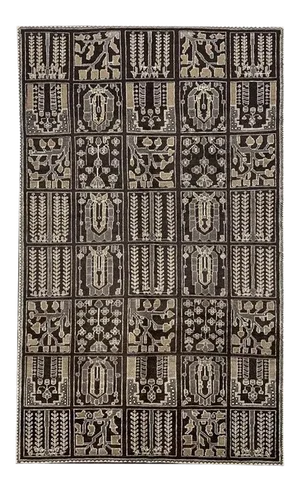 1980s Old Shiraz Area Rug 7'1"×10'3"