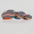 Glass Richard Kerr Jeweled Clip Earrings Multicolor Dangle Disks For Sale - Image 7 of 7
