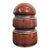 Antique Reddish Brown Ceramic Mushroom Cap Bullet Glazed Insulator For Sale