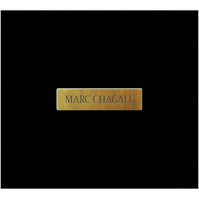 1960s 1966 Bezaleel and His Two Golden Cherubim Modern Yellow Lithograph Marc Chagall For Sale - Image 5 of 6