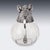 Vintage Glass Jug with Silver-Plated Boar Head from Valenti, 1970s For Sale - Image 4 of 18