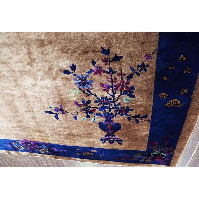 Antique Art Deco Chinese Rug For Sale - Image 12 of 13