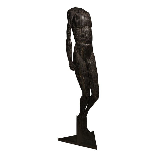Sculpture of a Male Nude, 1986, Metal For Sale