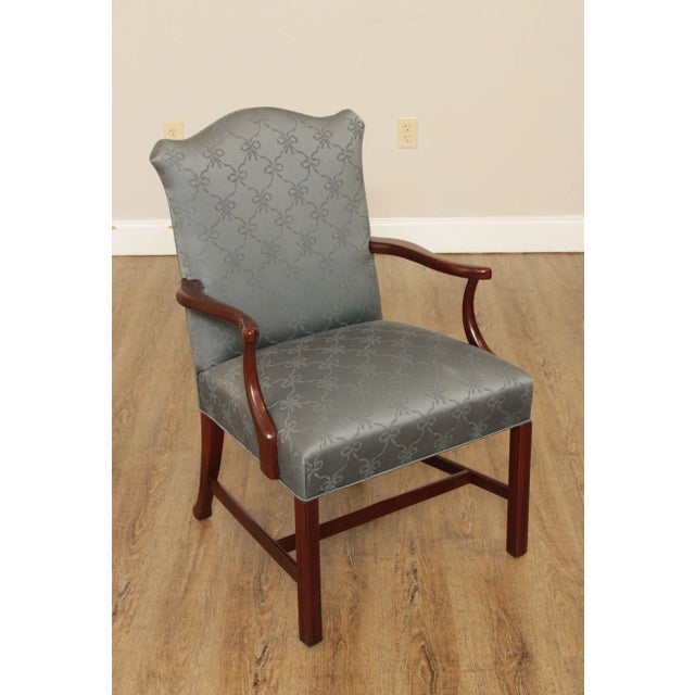 Hickory Chair Furniture Company Chippendale Style Hickory Chair Mahogany Armchair For Sale - Image 4 of 13