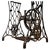 Vintage English Cast Iron Table, 1900s For Sale - Image 6 of 12