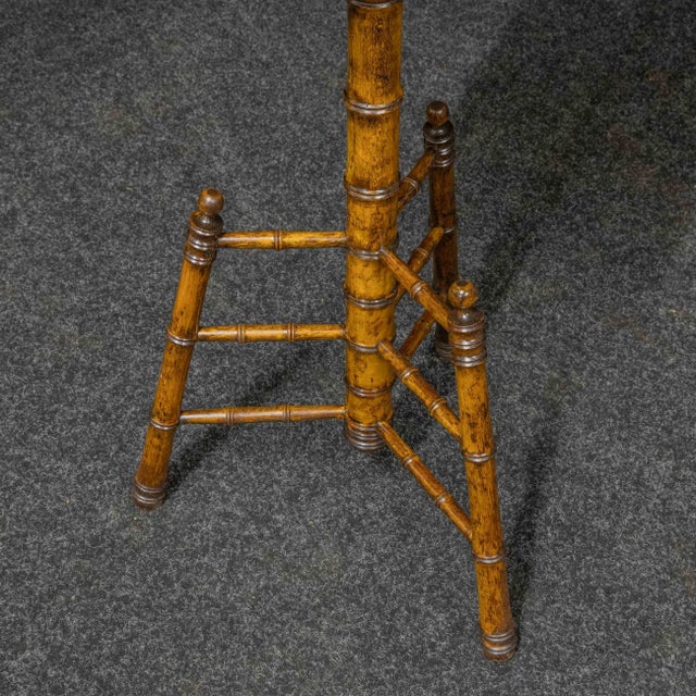 Wood Victorian Shaving Stand For Sale - Image 7 of 12