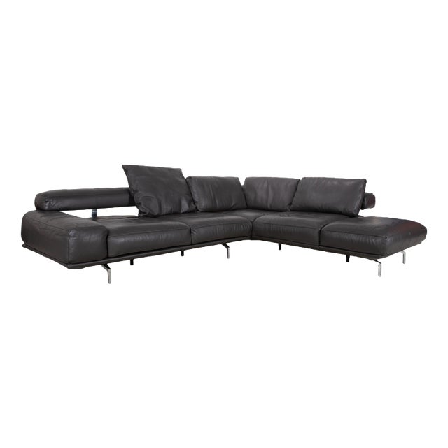 Shine Leather Corner Sofa from Ewald Schillig For Sale
