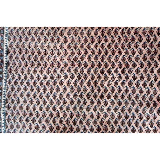 Textile 1970s Handmade Vintage Indian Seraband Rug 6.3' X 8.9' For Sale - Image 7 of 13