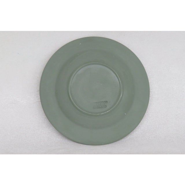Green Wedgwood Jasperware Sage Green Maidens and Angel Ashtray Trinket Dish For Sale - Image 8 of 13
