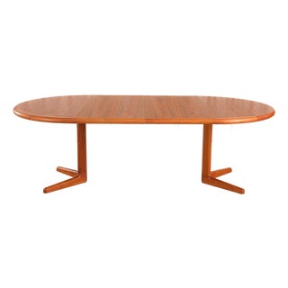 1960s Laurits M. Larsen Extendable Teak Dining Table Danish Modern Møbelfabrik a/S For Sale