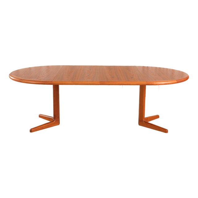 1960s Laurits M. Larsen Extendable Teak Dining Table Danish Modern Møbelfabrik a/S For Sale