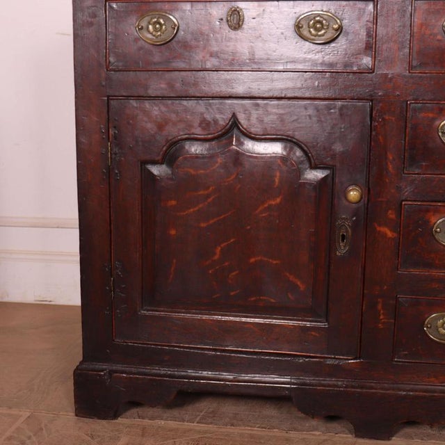 English Oak Dresser Base For Sale - Image 6 of 12