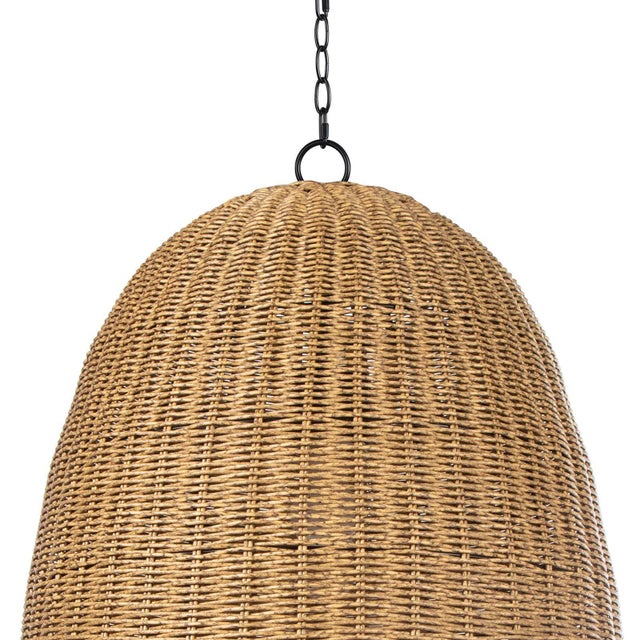 Regina Andrew Beehive Outdoor Pendant, Weathered Natural, Large For Sale In Detroit - Image 6 of 9