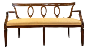 Antique English Mahogany Settee