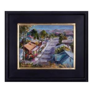 Betty Carr "Hilltop Getaway" Oil Painting, Framed