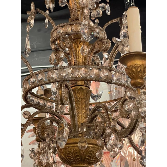 Early 20th Century Italian 4-Light Chandelier For Sale - Image 4 of 9