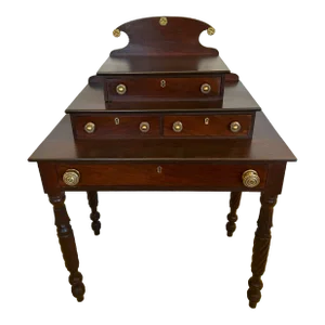 3 Tier Stepped Mahogany Dressing Table