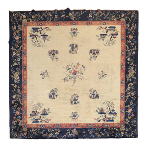 Antique Chinese Square Rug