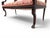 19th Century Wooden Sofa with Lion-Head Armrests and Red Fabric For Sale - Image 4 of 11