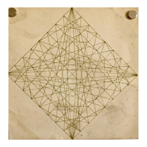 Alvin Dickstein, 1967 Abstract Geometric Expressionist NYC MoMA Silkscreen Card, Stable Gallery, 1967