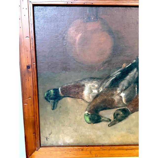 Henri Douzil (1837–1891) French Sporting Still Life "After the Hunt" For Sale - Image 9 of 15