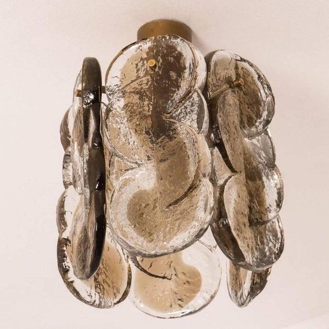 Smoked Glass Pendant Lights by J. T. Kalmar for Kalmar, 1970s, Set of 7 For Sale - Image 11 of 15