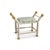 Boca White Wildcrest Moss Bamboo Bench For Sale In Chicago - Image 6 of 6