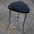 Wood Early to Mid-20th Century Art Deco Streamline Moderne Low Stool Solid Chrome Legs & Black Vinyl Seat For Sale - Image 7 of 18