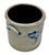 Excellent 1850s Antique American Blue 2 Gallon Flower Decorated Stoneware Jar by S. T. Brewer - Havana New York For Sale - Image 9 of 18
