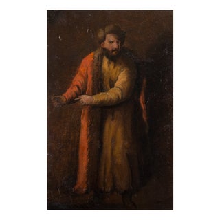 Pietro Della Vecchia, Man in a Coat Trimmed with Fur, 17th Century, Oil on Canvas For Sale