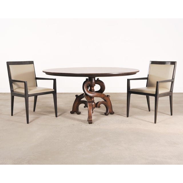 An exceptional and rare set of six labeled "Stiletto" dining chairs designed by Holly Hunt. The set is comprised of four...