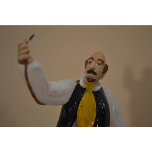 Figurative Bohemia Czech Art Glass Figurines - Set of 2 For Sale - Image 3 of 13