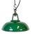 Industrial Green Enamel Factory Pendant Lamp, 1960s For Sale