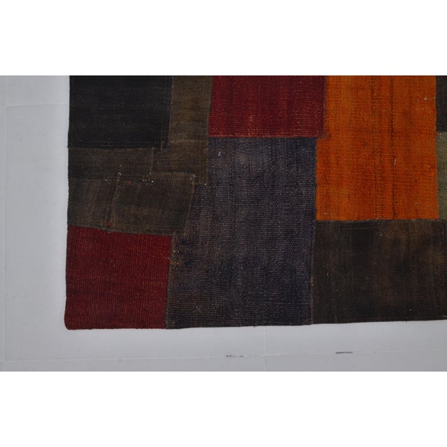 Vintage Old Curtian Kilim Runner For Sale - Image 10 of 10
