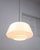 Mid-Century Modern Mid-Century Modern Italian Brass and Opaline Glass Pendant Lamp For Sale - Image 3 of 16
