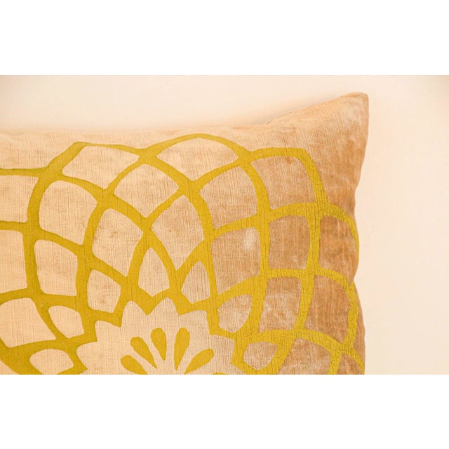 Islamic Velvet Throw Pillow by Gabraith & Paul For Sale - Image 3 of 13
