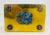This is a vintage Chinese solid brass and enamel trinket box. This solid brass box has four medallions to the top and...