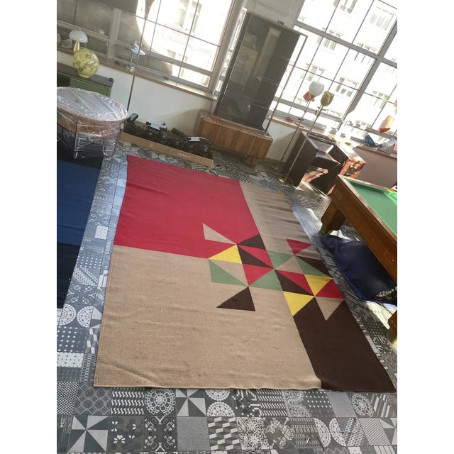 Mid-Century Modern Desogned Rug by Antonin Kybal For Sale - Image 3 of 4