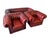 Leather Chesterfield Sofa and Armchairs, Set of 3 For Sale - Image 3 of 9