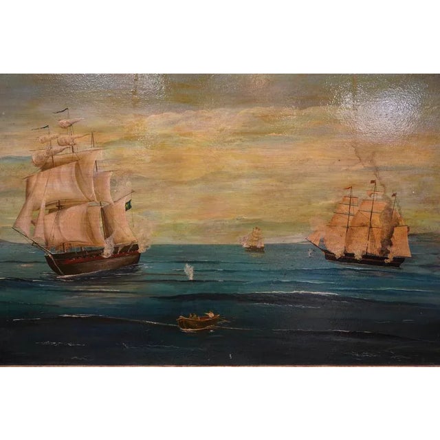 French Antique Oil on Canvas, 1700s For Sale - Image 6 of 17