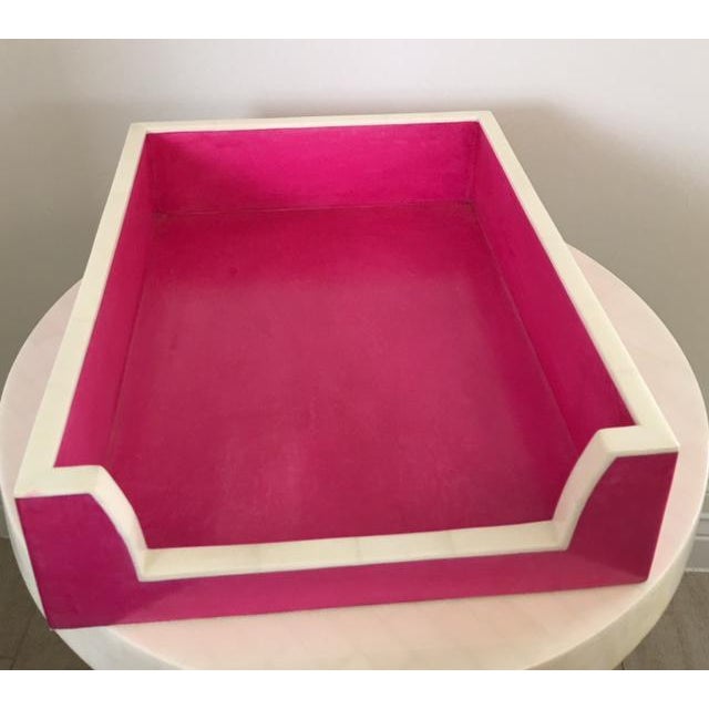 Hot Pink Paper Tray Chairish