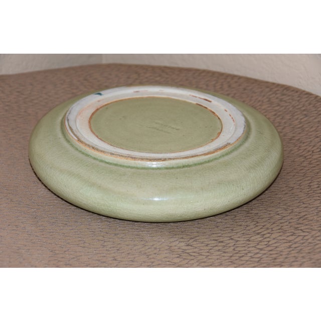 Chinoiserie Thai Green Celadon Planter/Bowl Signed For Sale - Image 3 of 7