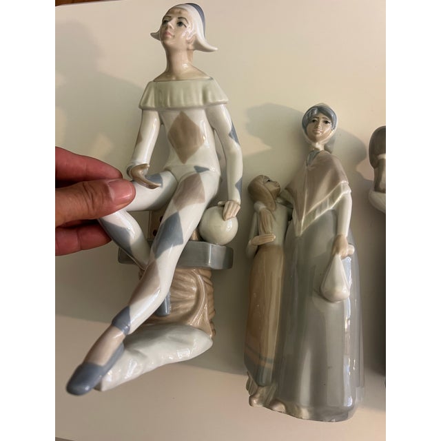 1990s Lot of 4 Porcelain Casades Figurines For Sale - Image 5 of 8
