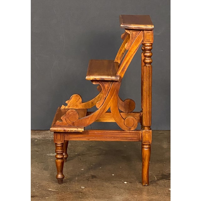 Library Stair Steps of Mahogany in the Regency Style From England For Sale In Austin - Image 6 of 10