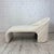 Postmodern White Striped Chaise Lounge For Sale - Image 3 of 10