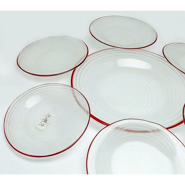 Rotor Dessert Set by J. Drost from Ząbkowice Gospodarcza Huta, Poland, 1974, Set of 7 For Sale - Image 3 of 9