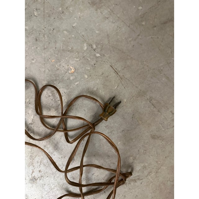 1970s Vintage Cream Colored Ceramic Abstract Lamp For Sale - Image 5 of 8