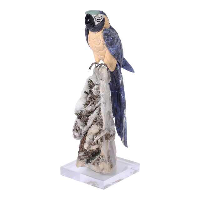 Carved Stone Parrot For Sale